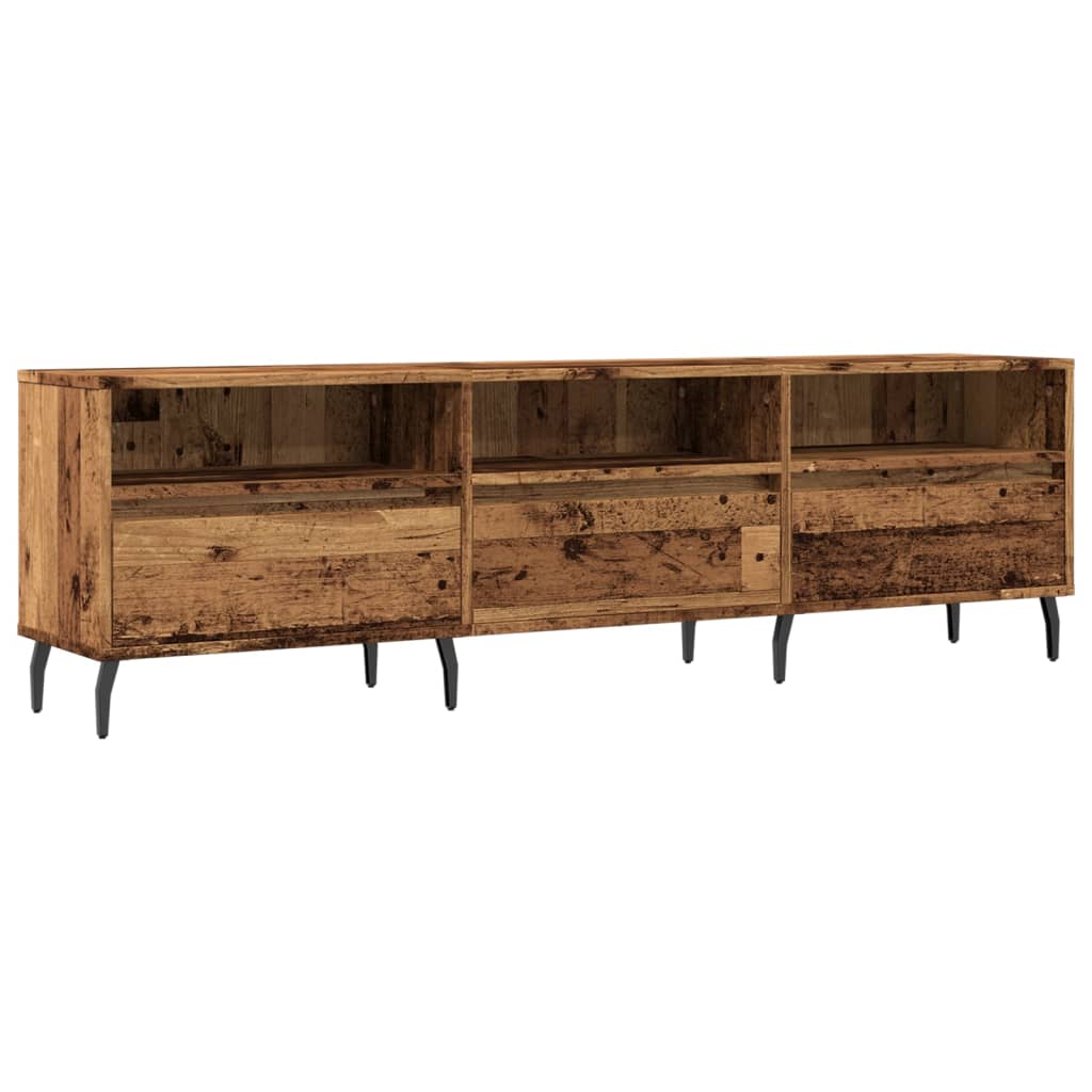 vidaXL TV Stand Rustic Wood Look 150 x 30 x 44.5 cm Engineered Wood