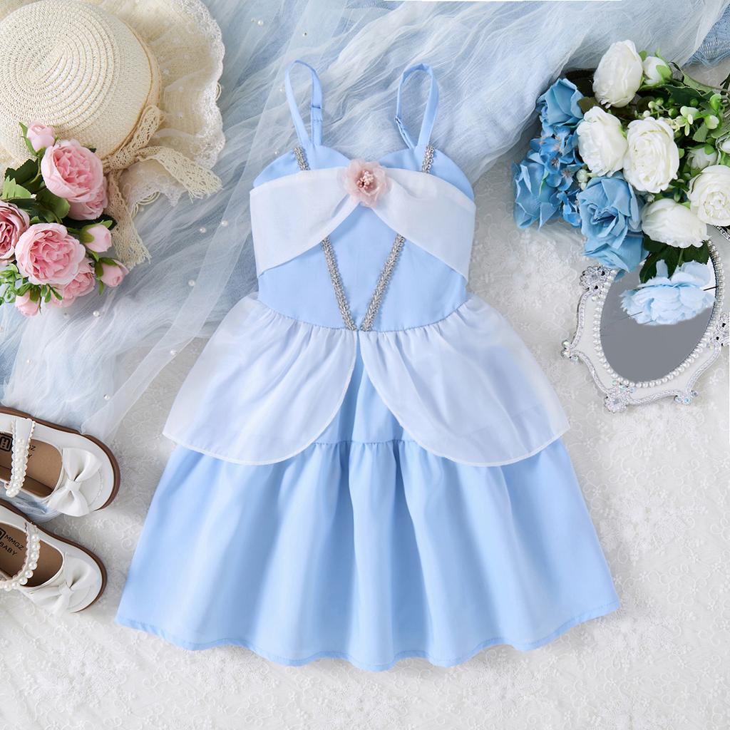 2025 Summer Children's Casual Skirt Princess Costume Moana Girls Dress Princess Cosplay Clothing Girls Carnival Costume Outdoor