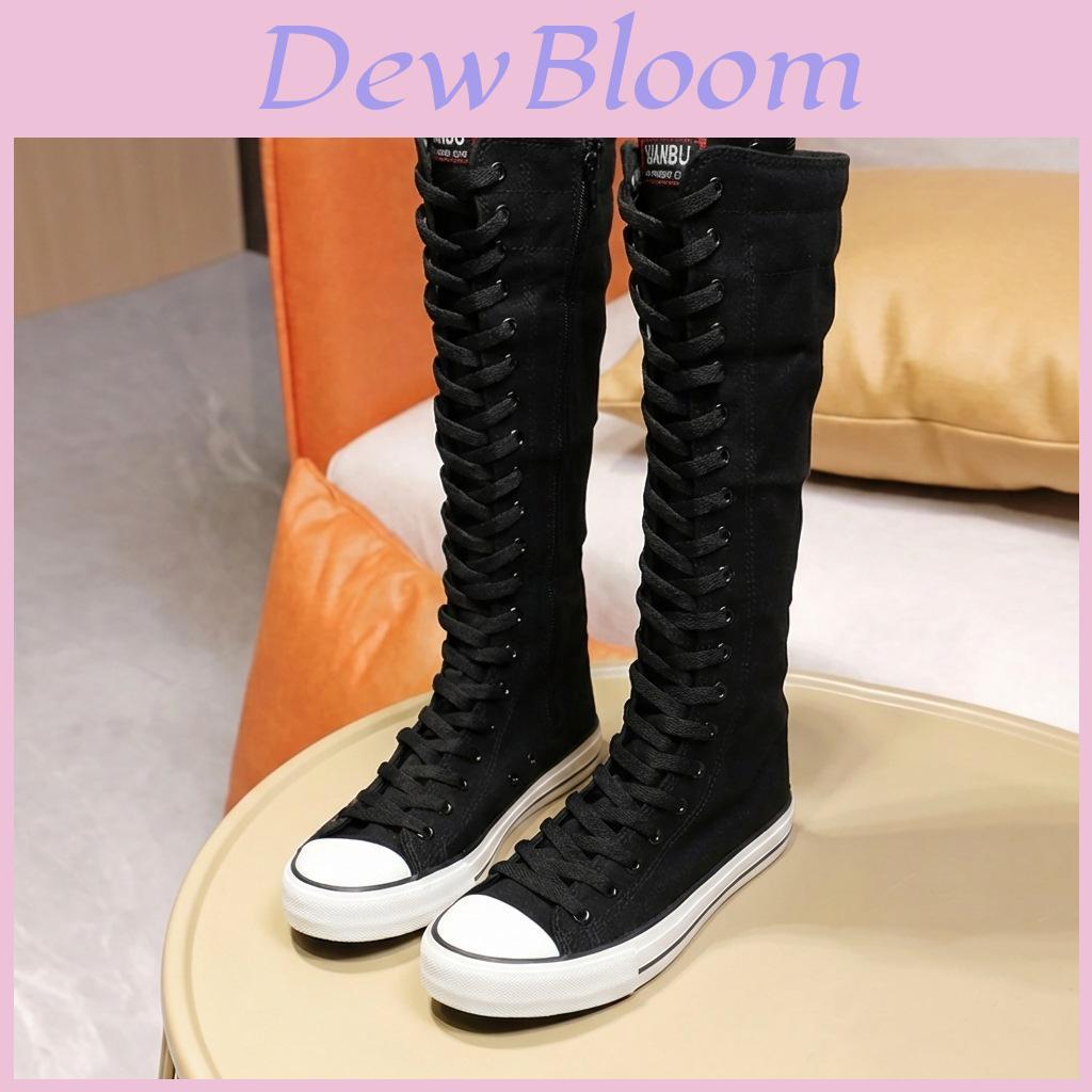 Canvas Sneakers Women Casual Slipon With Side Zipper For Spring Fashion