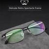 New Business Anti Blue Light Blocking Men Reading Glasses Cr-39 Resin Aspheric Glasses Lenses Metal Retro Frame Optical Eyewear