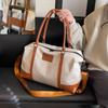 Simple Commuter Large-capacity Handbag Women's Bag 2024 New Versatile Canvas Boarding Bag Casual Handbag Shoulder Bag