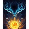 Full 5D Diy Diamond Painting Lunar Fantasy Deer Embroidery Cross Stitch Home Decor Handmade Gift
