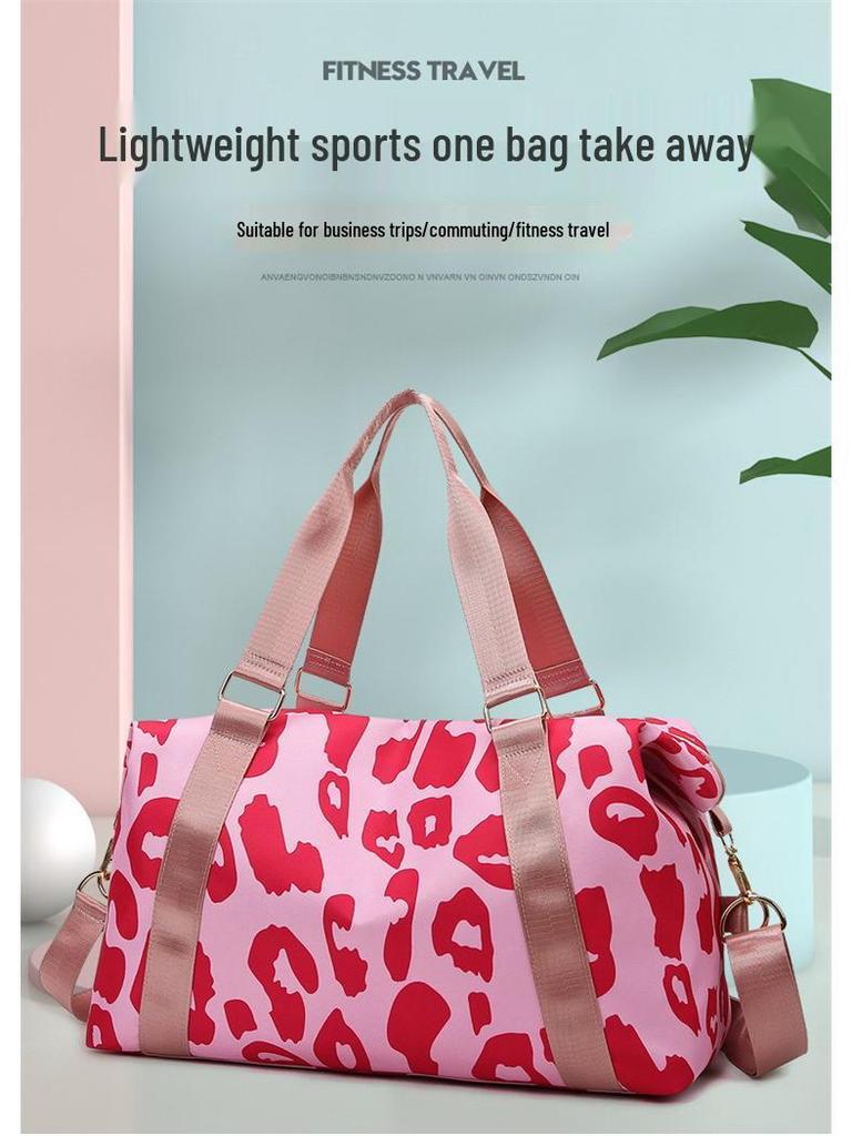Легкая дорожная сумка-даффл большой вместимости с коровьим принтом для коротких деловых поездок и посещения спортзала