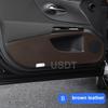 For Lexus ES 2024 2018 Leather Carbon Fiber Sticker Door Anti Kick Cover Protection Mat Door Sill Sticker