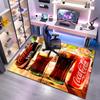 Рождественский подарок Хэллоуинская тематика напиток кола Coca Cola ковер подходит для гостиной и спальни коврики для дверей офис балкон декоративный ковер V18