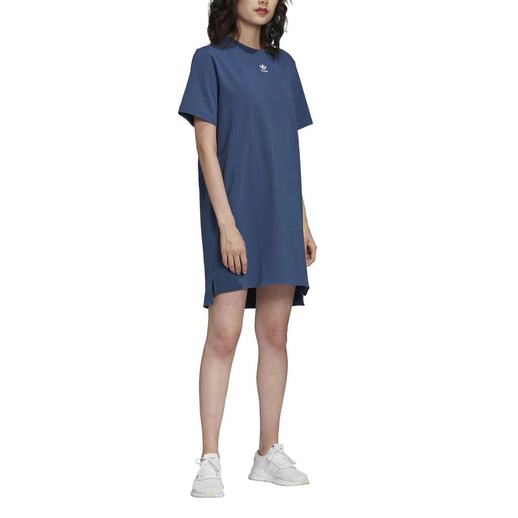 Adidas Originals Short Sleeved Dress Women's Dark Blue (Unisex) Short-Sleeved Dresses FM3278