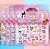 4 шт. Sanrio мультфильм 3D Хелло Китти Моя Мелоди Циннаморолл золотая фольга наклейка награда декоративная наклейка Рождественский подарок