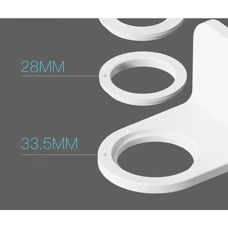 1/2pcs Wall Mounted Dispenser Bottle Holder Adhesive Shampoo Lotion Hand Soap Bottle Hanger Bathroom Storage Rack