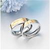 Парное кольцо Кольцо с бриллиантом из нержавеющей стали Кольцо из титановой стали Парное кольцо Кольцо-пара в форме сердца
