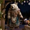 Reusable Christmas Ornament Polar Bear Cute Xmas Tree High-quality Acrylic Decor 2D Hanging Pendant for Car Interior Home