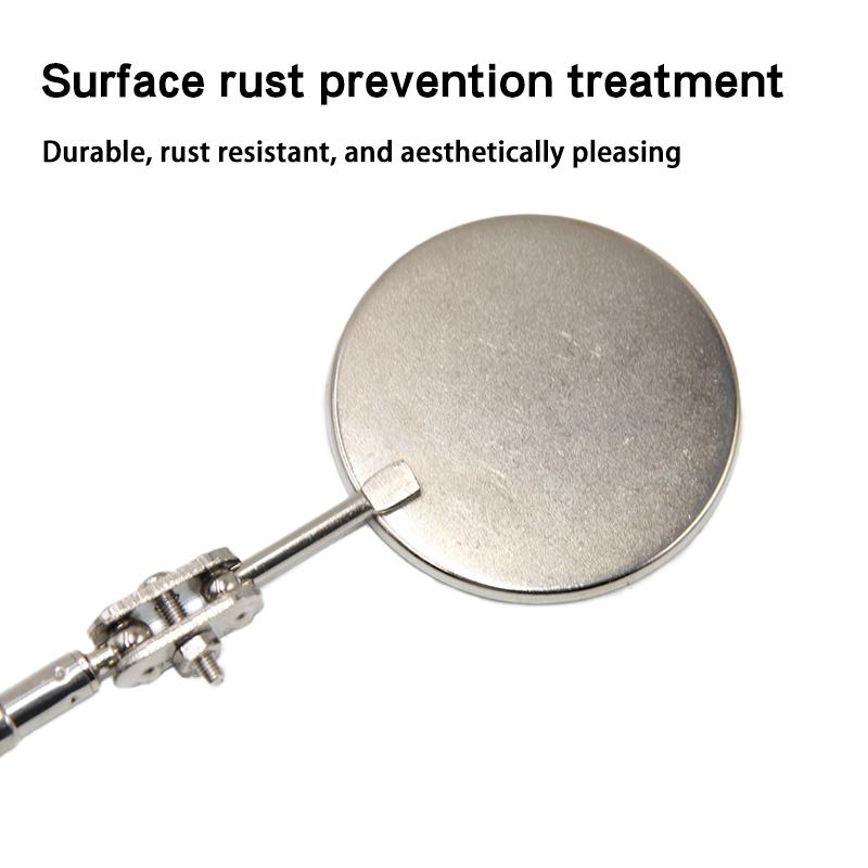 50mm Detection folding mirror 360° rotating reflector universal auto repair tool accessory telescopic bottom inspection mirror