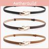 Womens Casual Alloy Belt With Heartshaped Buckle And Adjustable Pu Strap For Daily Wear