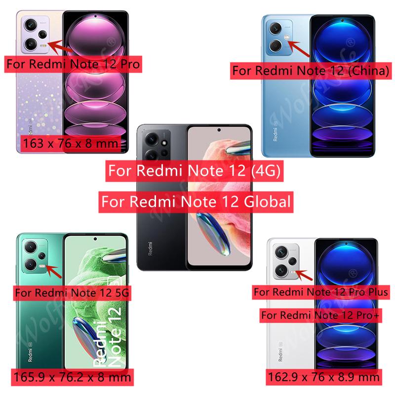 For Xiaomi Redmi Note 12 Pro 4G Case Redmi Note 12 Pro 4G Cover Funda Shockproof Liquid Silicone Case Redmi Note 12 Pro