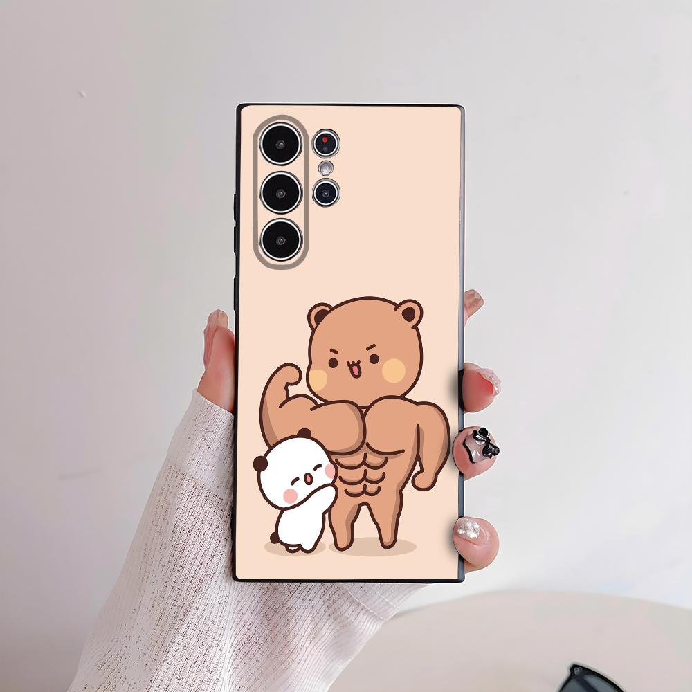 Милый Чехол Для Телефона Bubu Dudu Для Samsung Galaxy S25 S24 S22 S23 Ultra S21 S20 Plus 5G Матовый Нескользящий Полностью Закрывающий Мягкий Чехол
