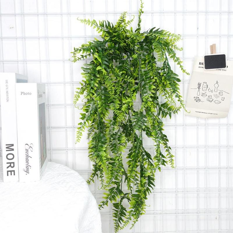 3 шт. персидских листьев папоротника для домашнего сада, декора комнаты, подвесное искусственное растение, пластиковая лоза, трава, свадебная вечеринка, настенное украшение для дома