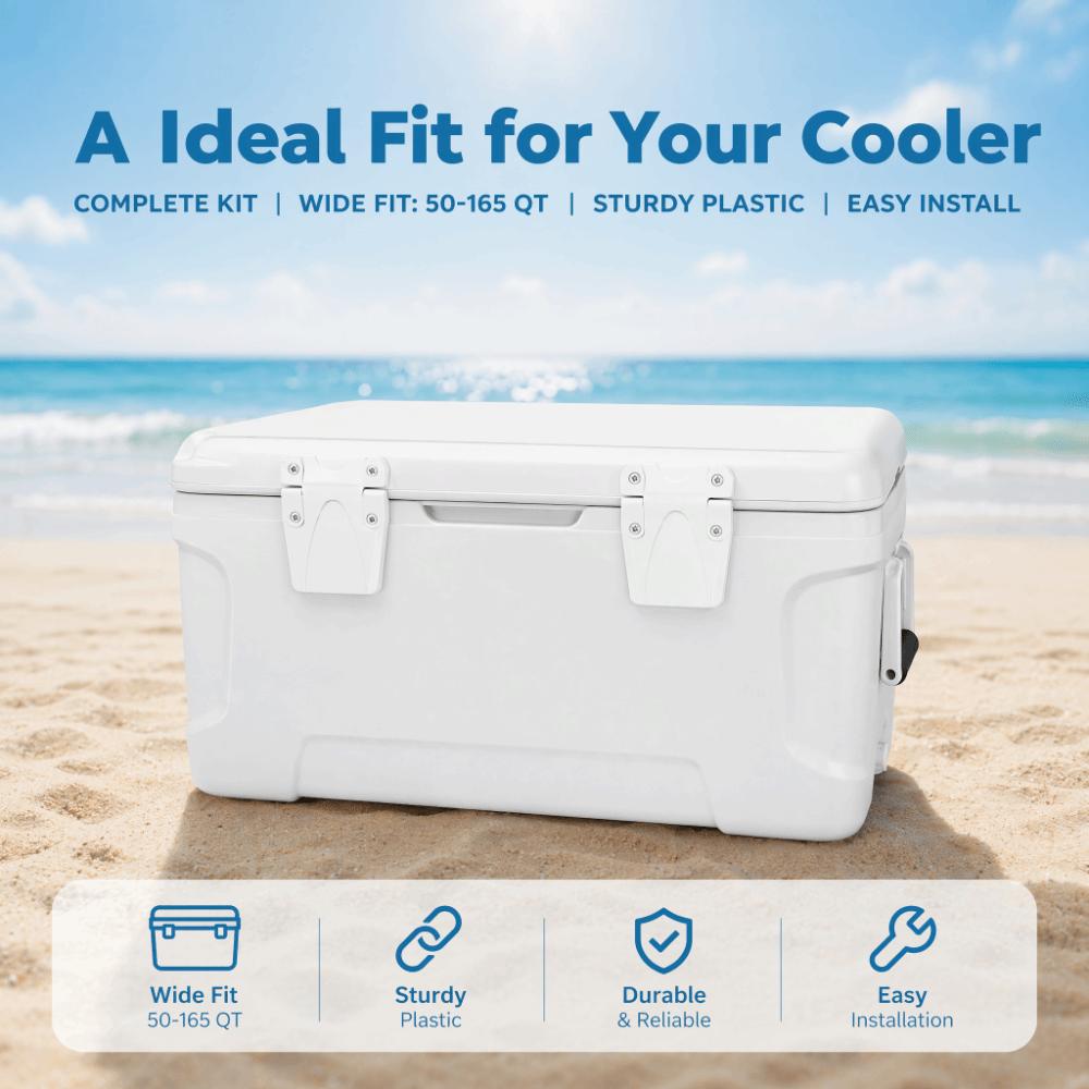 1 Set Metal Screws Included Cooler Hinge Kit Hinge and Latch Kit Rotomolded Coolers