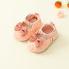 Осенняя обувь для маленькой девочки, детская обувь на мягкой подошве, летние тканевые сандалии для маленькой девочки, обувь с закрытым носком для возраста один год