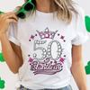 This Queen 50th Birthday Funny Women T-Shirt Fashion Casual Short Sleeve O-Neck Streetwear Tees 50 and Fabulous Summer Tops