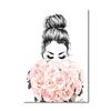Fashion Poster Flowers Women Perfume Wall Art Canvas Painting Nordic Print Lashes Lips Books Picture Modern Salon Beauty Decor