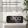 Adjustable Volume Digital Table Calendar Thermometer Small Digital Clock  for Heavy Sleepers Adults