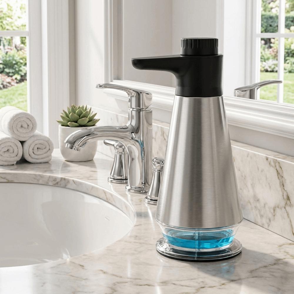 Press Bottle Hand Sanitizer Machine 400ML Refillable Soap Pump Liquid Soap Dispenser Office Use