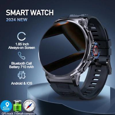 2026 Новые GPS Умные Часы для Активного Отдыха и Спорта Мужские AMOLED Экран NFC Фонарик Пульсометр Водонепроницаемые Bluetooth Звонок 750 мАч Спорт Фитнес Мужские SmartWatch