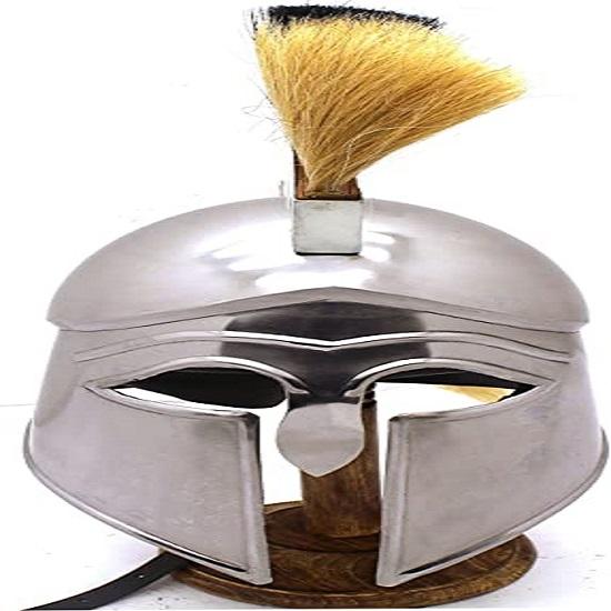 Средневековый шлем воина с плюмажем из стали 18 калибра, носимый для взрослых