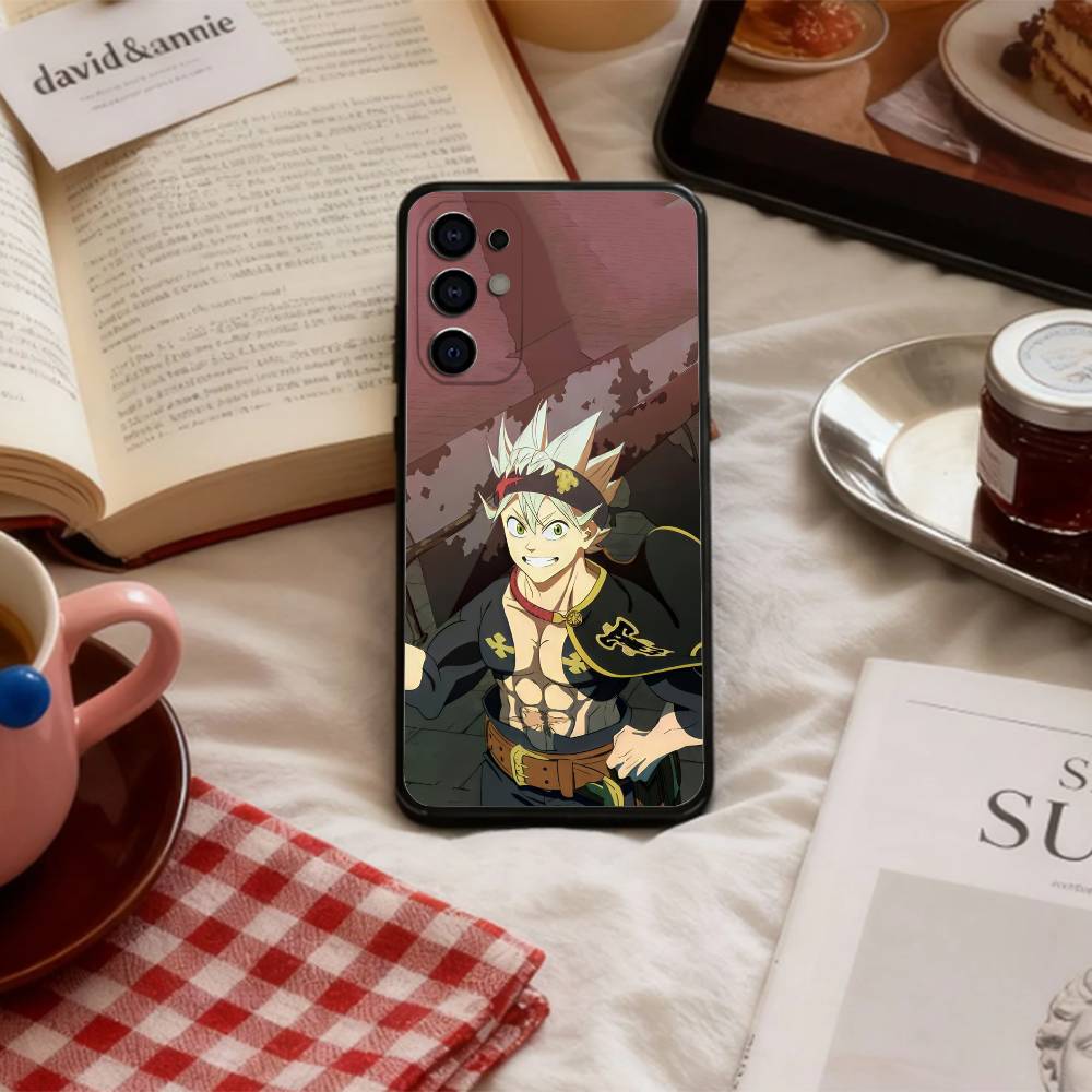 Магический B-Черный C-Клевер Чехол для телефона для Samsung S 25,24,23,22,30,21,10,9,Ultra,Plus,Lite,FE,4,5 G Мягкий черный чехол
