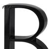 UV Resistant House Numbers 5-Inch for Outside Zinc Alloy Floating Address with Rust-proof Mounting Screws Modern Black Metal Door Mailbox