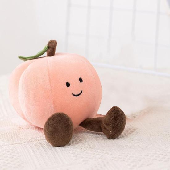 Плюшевая игрушка с фруктами, милый банан, персик, груша, баклажан, мультяшная кукла, плюшевый орнамент, мягкая кукла с фруктами, вечерние украшения для домашнего стола, креативные подарки