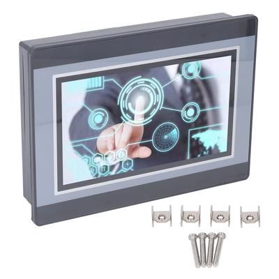 7-дюймовый сенсорный экран PLC HMI 2PT Измерение температуры 12 дюймов 8 выходов 6 3K Высокоскоростной подсчет 38.4Kb