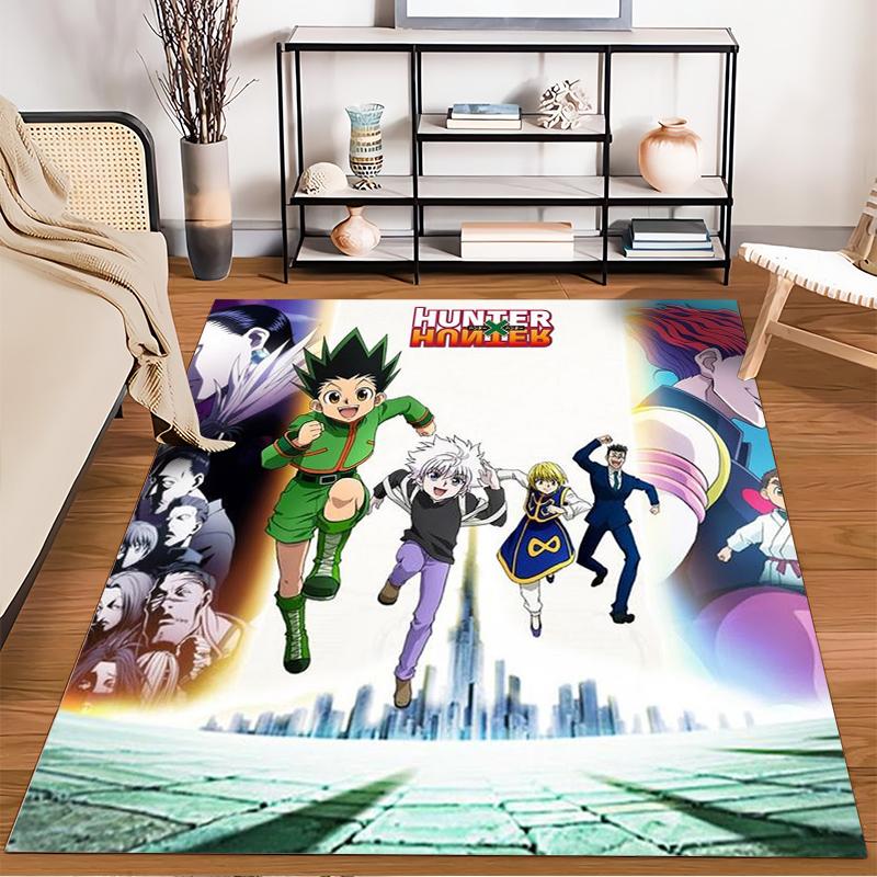 Hunter X Hunter Anime Design Rug Non-slip rug suitable for living room and bedroom sofas