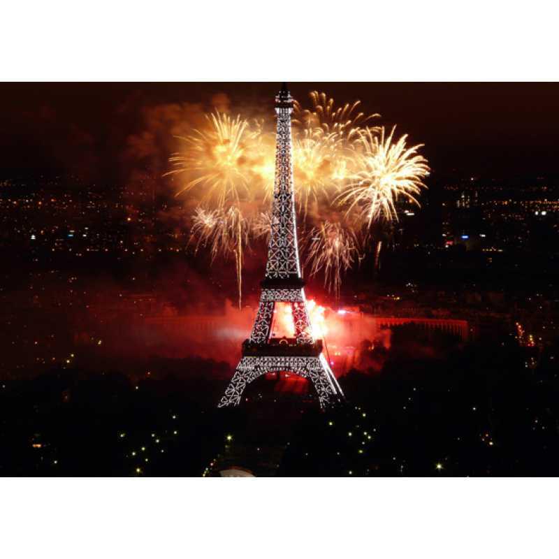 Framed Eiffel Tower & Leaning Tower of Pisa Poster with Free Shipping