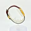 Used [New Battery] SEIKO NOIE Ladies Watch Gold Square 1F21-5020 520380 Genuine Belt