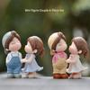 Couple Lovers Decorative Doll Figure 4-piece Set