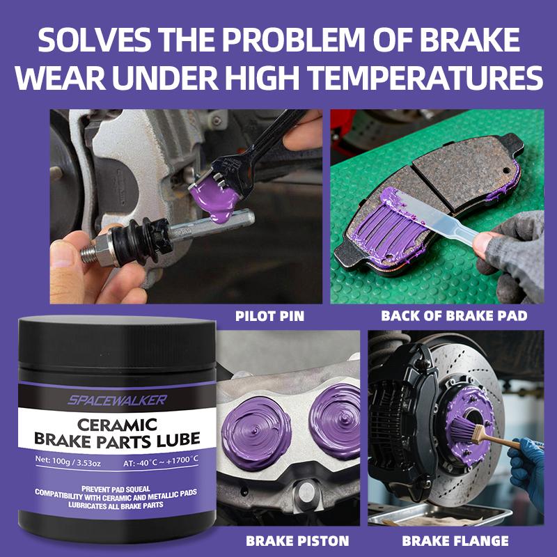 Ceramic Brake Lubricant Gel - High-Performance Reducer, Heavy-Duty Brake System Grease for Motorcycles,, Trucks, - Long-Lasting