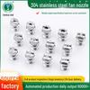 304 Stainless Steel High-Pressure Fan-Shaped Nozzle for Industrial and Car Washing Machines (2 & 4 Points)