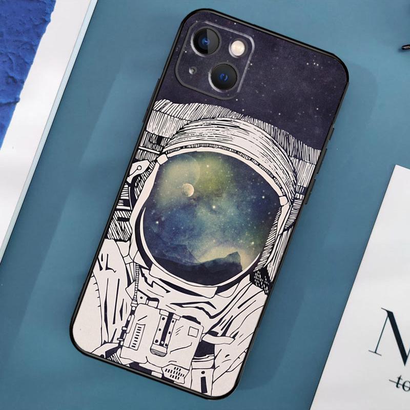 Чехол Planet Astronaut для iPhone 15 14 13 12 11 Pro Max X XS Max XR 7 8 Plus SE 2020 2022, чехол-бампер