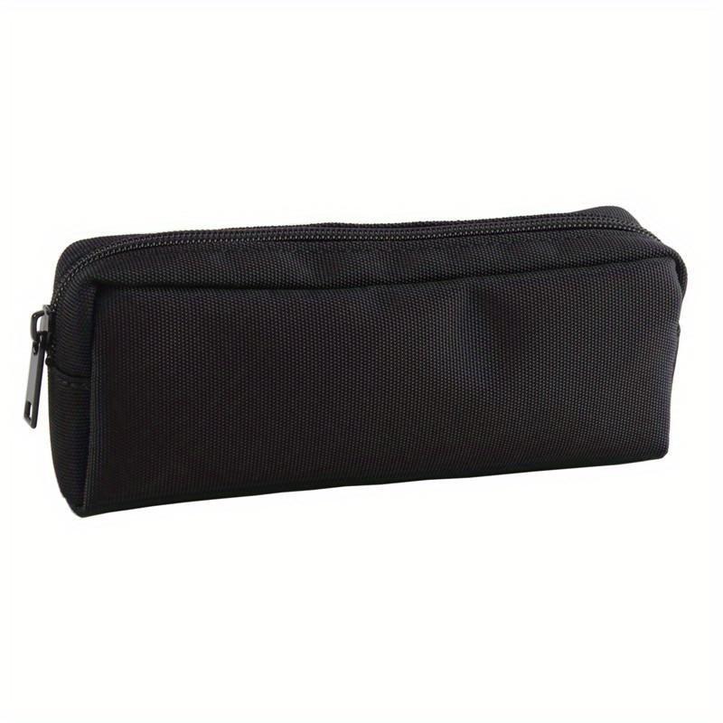 Пенал черный канцелярский чехол для карандашей Trousse Pencil Pouch Supplies Solid Color Pencilcase