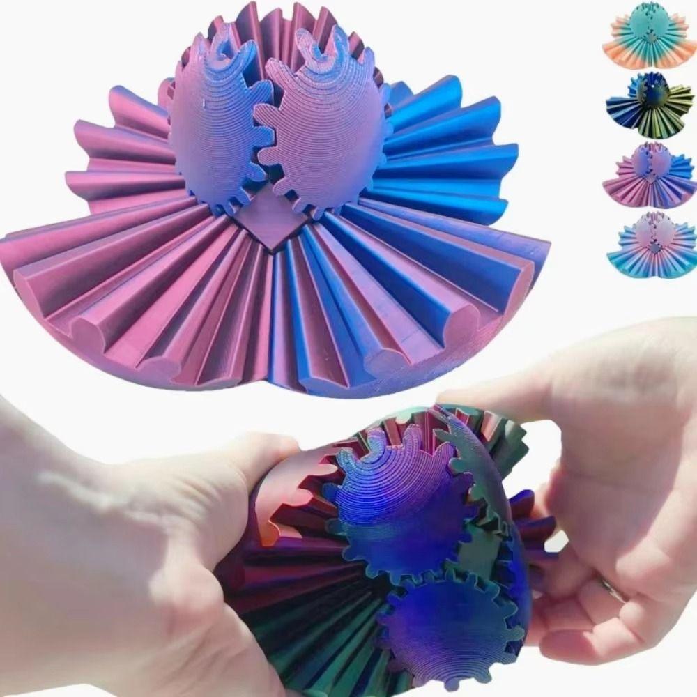 3D Printed 3D Printed Fidget Toys Neatly Meshed Gears Stress Relief Desk Toy Study Break