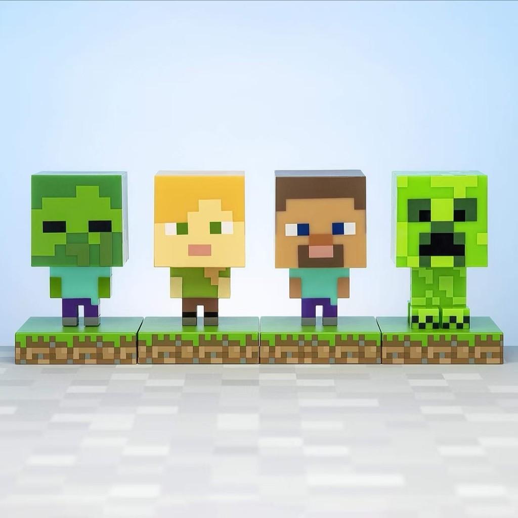3D Ночник Персонаж Minecraft со Свечением LED для Декора Детской Комнаты