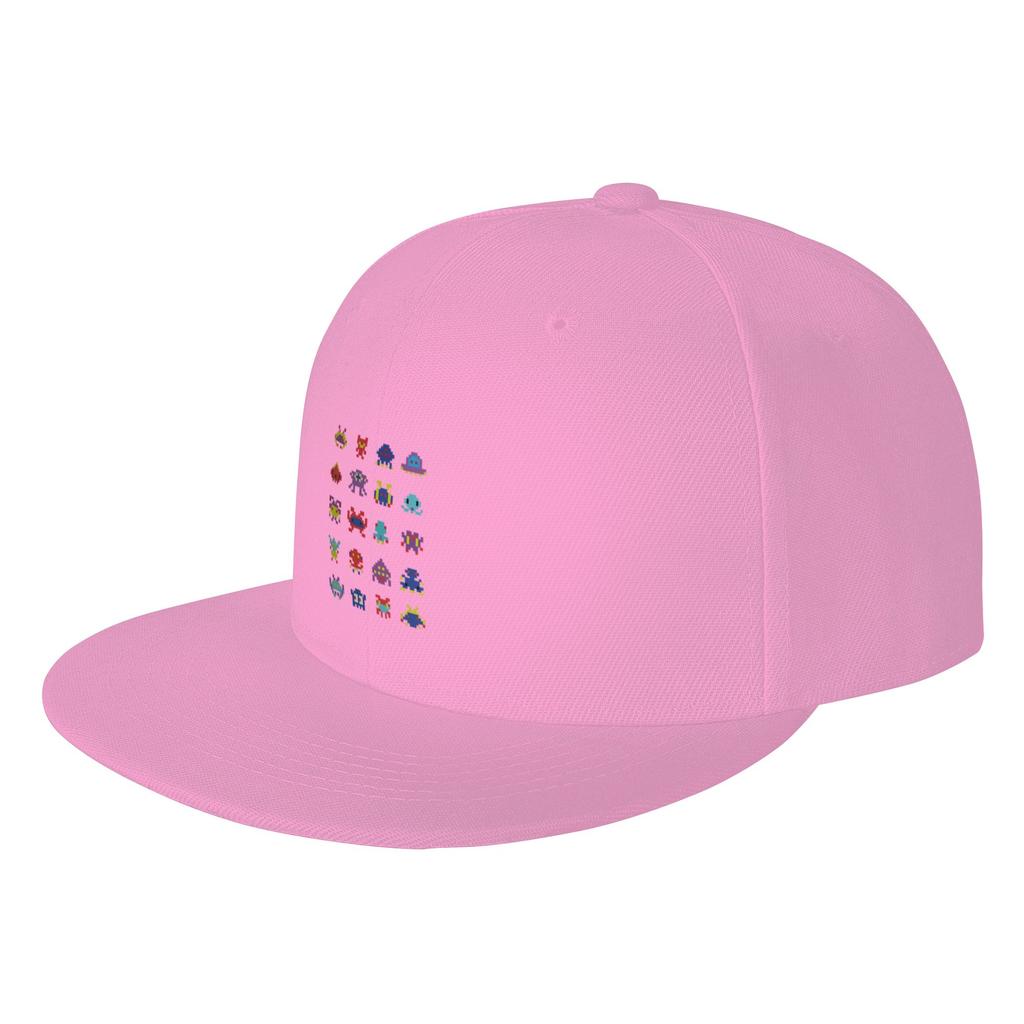 Fashion classic video game bit Flat Brim Sun Hat Denim Dad Hat Summer Women Cap