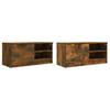 TV Cabinets 2 pcs Smoked Oak 80 x 35 x 36.5 cm Particleboard