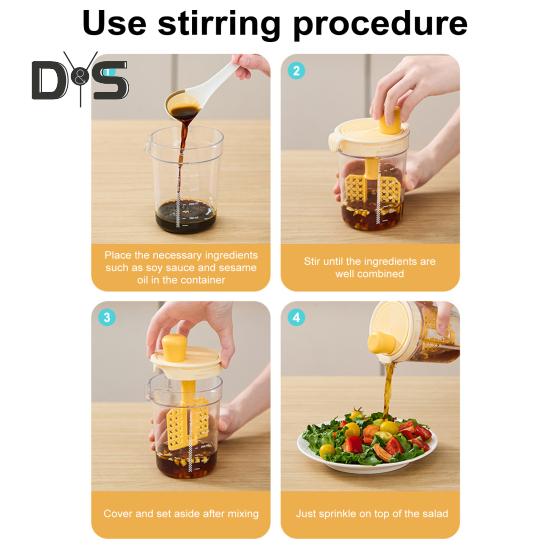 Миксер для приправ, ручная яичная смесь с градуированной чашкой для смешивания, домашний кухонный инструмент, многофункциональный блендер для домашних соусов для макания