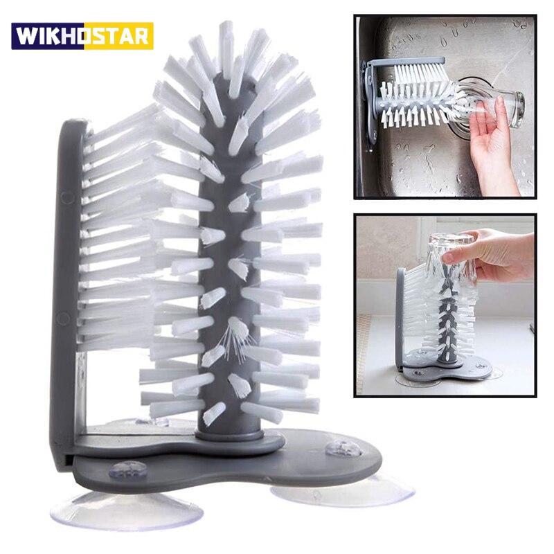 2 в 1 щетка для чистки бутылок с водой, скребок для чашек, щетка для чистки стекол, щетка для бутылок, кухонные аксессуары, кружка для напитков, щетка для чистки вина