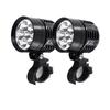 2 шт. универсальная светодиодная фара L6X для мотоцикла 8000LM Moto Spotlight водонепроницаемая вспышка противотуманная точечная лампа Motos супер яркая 12 В
