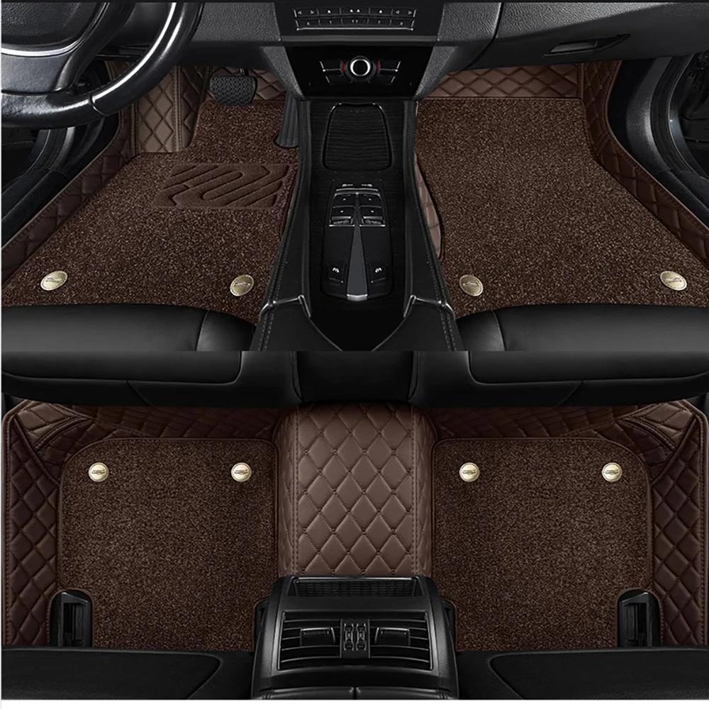 Для Renault Captur Автомобильные двойные 5D коврики на пол с индивидуальным дизайном Коврики на пол Автоаксессуары voiture