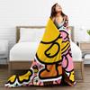 Yellow Duck Love Super Soft Blanket  Boy Girl Plush Throw Blanket Graphic Outdoor Flannel Bedspread Sofa Bed Cover