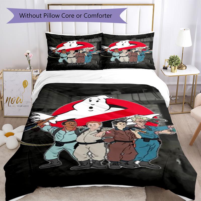Ghostbusters Duvet Cover Set Suitable for Dormitory Machine Washable Christmas Gift