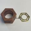 Jinyuan Ограниченная серия Палисандровый Шестигранный Позолоченный Плавник для Сурьмы и Печать